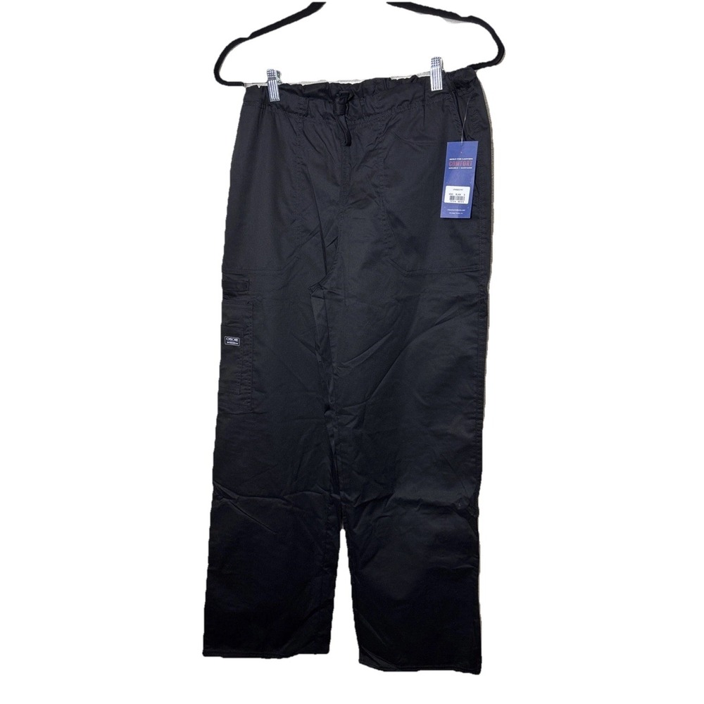 Cherokee Workwear Traditional Drawstring Scrub Pants Black Size Small NWT